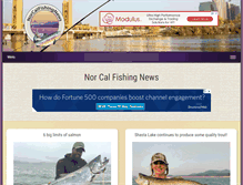 Tablet Screenshot of norcalfishingnews.com